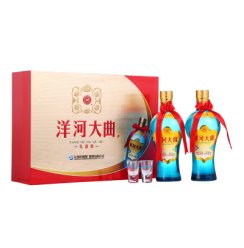 洋河（YangHe）洋河大曲（天蓝瓶）42度500ml*2礼盒装浓香型白酒（新老包装随机发货）