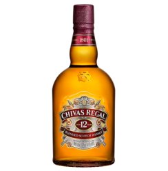 芝华士（Chivas）洋酒 12年 苏格兰 威士忌 1000ml(1L) （裸瓶）