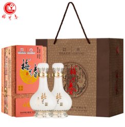 梅兰春 46度锦绣前程 500ml 单瓶装 芝麻香型 白酒 20年陈酿 中华老字号酒【新旧包装随机发货】