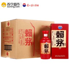 茅台 赖茅 端曲 箱装 53度 500ml*6 酱香型 白酒 賴茅