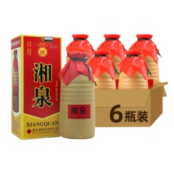 酒鬼酒 提升湘泉酒盒优升级版54度500ml*6瓶整箱装 馥郁香型 国产白酒