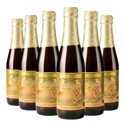 林德曼（Lindemans）桃子啤酒 组合装 250ml*6瓶 精酿果啤 比利时进口