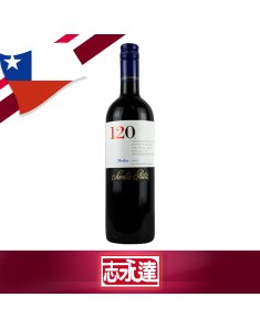 智利桑塔丽塔120梅洛干红葡萄酒