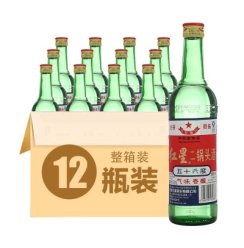 红星二锅头酒 56度高度白酒 大二 500ml*12 (整箱装白酒)（新老包装随机发货）