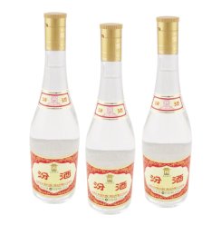 山西汾酒53度黄盖汾 玻汾 清香型 玻璃瓶 三瓶套装475ml*3