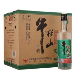 牛栏山 白酒 浓香风格 精制陈酿 43度 500ml*12瓶 整箱装