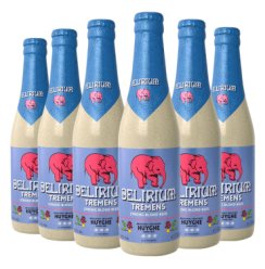 粉象（Delirium）浅粉象啤酒 组合装 330ml*6瓶  精酿啤酒 比利时进口