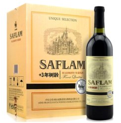 西夫拉姆红酒 酒堡3年树龄赤霞珠 干红葡萄酒 750ml*6瓶 整箱装