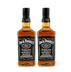 双支进口  洋酒杰克丹尼 Jack Daniel's 美国田纳西州威士忌酒2瓶