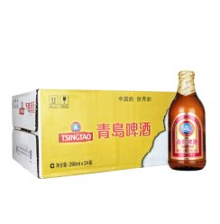《【京东自营】青岛啤酒（TsingTao）金质小棕金 296ml*24瓶 85元（双重优惠）》