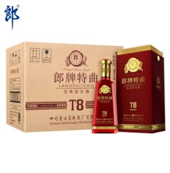 郎酒 郎牌特曲T8 50度 整箱装白酒 500ml *6瓶 浓香型 高度白酒（新老包装随机发货）