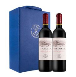 拉菲（LAFITE）巴斯克精选干红葡萄酒 750ml 双支礼盒装 原瓶进口