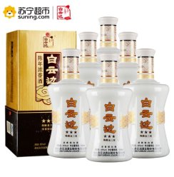 白云边 星级系列陈酿金三星45度500mL*6瓶/ 整箱装浓香型白酒