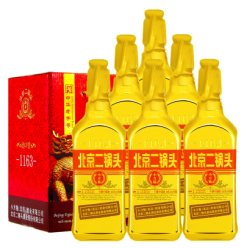 永丰北京二锅头出口小方瓶 金瓶46度500ml*6瓶整箱装 清香型白酒纯粮食酒（新旧外包装随机发货）