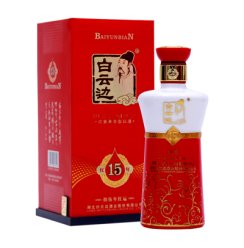 白云边年份系列红15年陈酿42度500ml*1/盒装 浓酱兼香型白酒