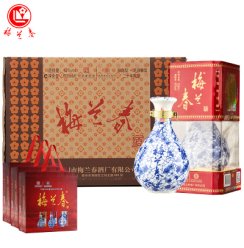 梅兰春 42度鉴赏级Ⅲ 500ml 6瓶整箱装 芝麻香型 白酒 中华老字号 京剧大师梅兰芳故乡美酒【新旧包装随机发货】