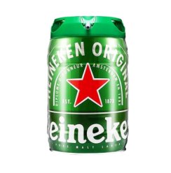 喜力啤酒 荷兰原装进口喜力Heineken铁金刚啤酒5L桶装