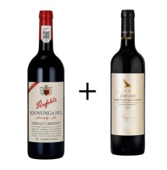 Penfolds 奔富蔻兰山76 红葡萄酒750ml+纷赋金牌750ml 澳大利亚原瓶进口