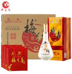 梅兰春 42度锦绣前程 500ml 6瓶整箱装 芝麻香型 白酒 中华老字号酒【新旧包装随机发货】