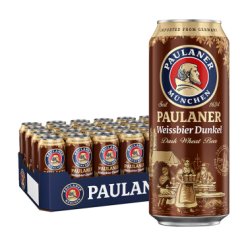 保拉纳/柏龙（PAULANER）黑小麦啤酒 500ml*24听 整箱装 德国进口