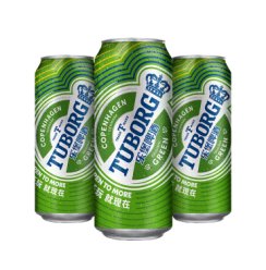 乐堡（Tuborg）啤酒500ml*12听整箱装（新老包装随机发货）