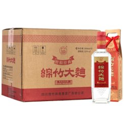 剑南春 绵竹大曲 （醇和经典）纸袋装 52度 500ml*12瓶 整箱装 浓香型白酒