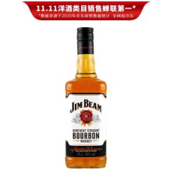 【可乐桶】占边（Jim Beam） 洋酒美国原装进口JIM BEAM占边波本威士忌 白占边威士忌