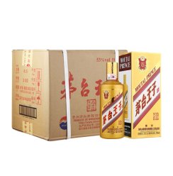 【华信酒行】 茅台王子酒 金王子 53度 酱香型白酒 500mL*6 整箱装