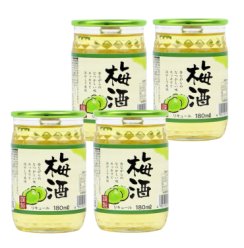 日本进口梅酒 宫藤青梅酒 配制酒 180ml 4瓶