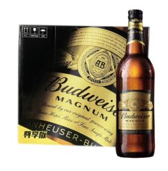 Budweiser/百威黑金啤酒600ml*12瓶整箱装 高度啤酒