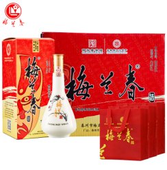 梅兰春 42度脸谱 500ml 6瓶整箱装 芝麻香型白酒 中华老字号酒【新旧包装随机发货】