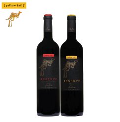 Yellow Tail/黄尾袋鼠签名版珍藏西拉加本力红葡萄酒750ml*2支装