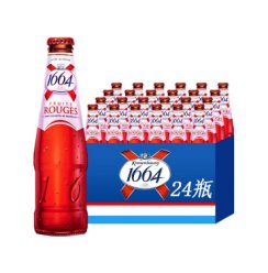 法国原装进口1664红果树莓味啤酒250ml*24瓶