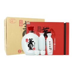 董酒天香54度1000ml*2盒 整箱装董香型白酒 纯粮酿造