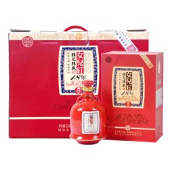 女儿红 绍兴黄酒 桂花林藏 18年陈 半干型 500ml*4瓶 整箱装