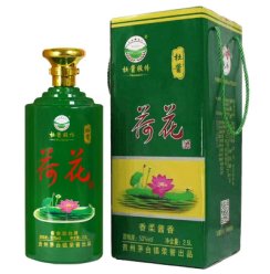 贵州茅台镇 杜酱荷花酒 53度香柔酱香型白酒 2.5L 单瓶装