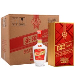 五粮液股份公司出品 金珀手工盒 52度500ml*6瓶 整箱装 浓香型白酒