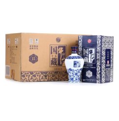 牛栏山 白酒 清香型 国藏十五 老青花 二锅头 42度 450ml*6瓶 整箱装（内含三个礼品袋）