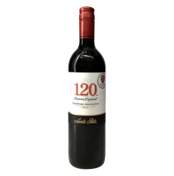 智利 圣丽塔（Santa Rita）120系列赤霞珠干红葡萄酒750ml单瓶装 中央山谷产区