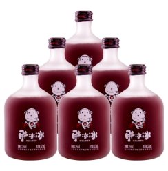 【6瓶套装 国货通天】中国通天(TONTINE)胖冰冰微泡山葡萄酒375ml*6 (非整箱）